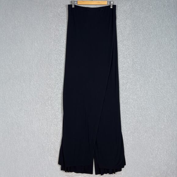 Free People Beach Black Jersey Knit Strapless Wrapped Jumpsuit Dress Size Medium - Picture 1 of 11